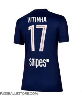 Günstige Paris Saint-Germain Vitinha #17 Heimtrikot Damen 2025-26 Kurzarm